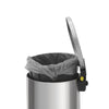 Lixeira Com Pedal Tramontina Loop Inox Acabamento Polido e Balde Interno 12L - Tramontina 94547012