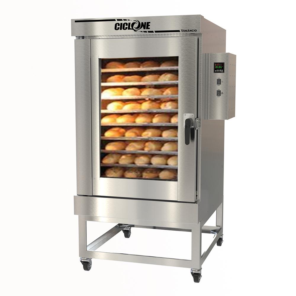 Forno Turbo Elétrico Profissional 10 Esteiras Total Inox Trifásico Ciclone  Ftce10 ti 380t Venâncio