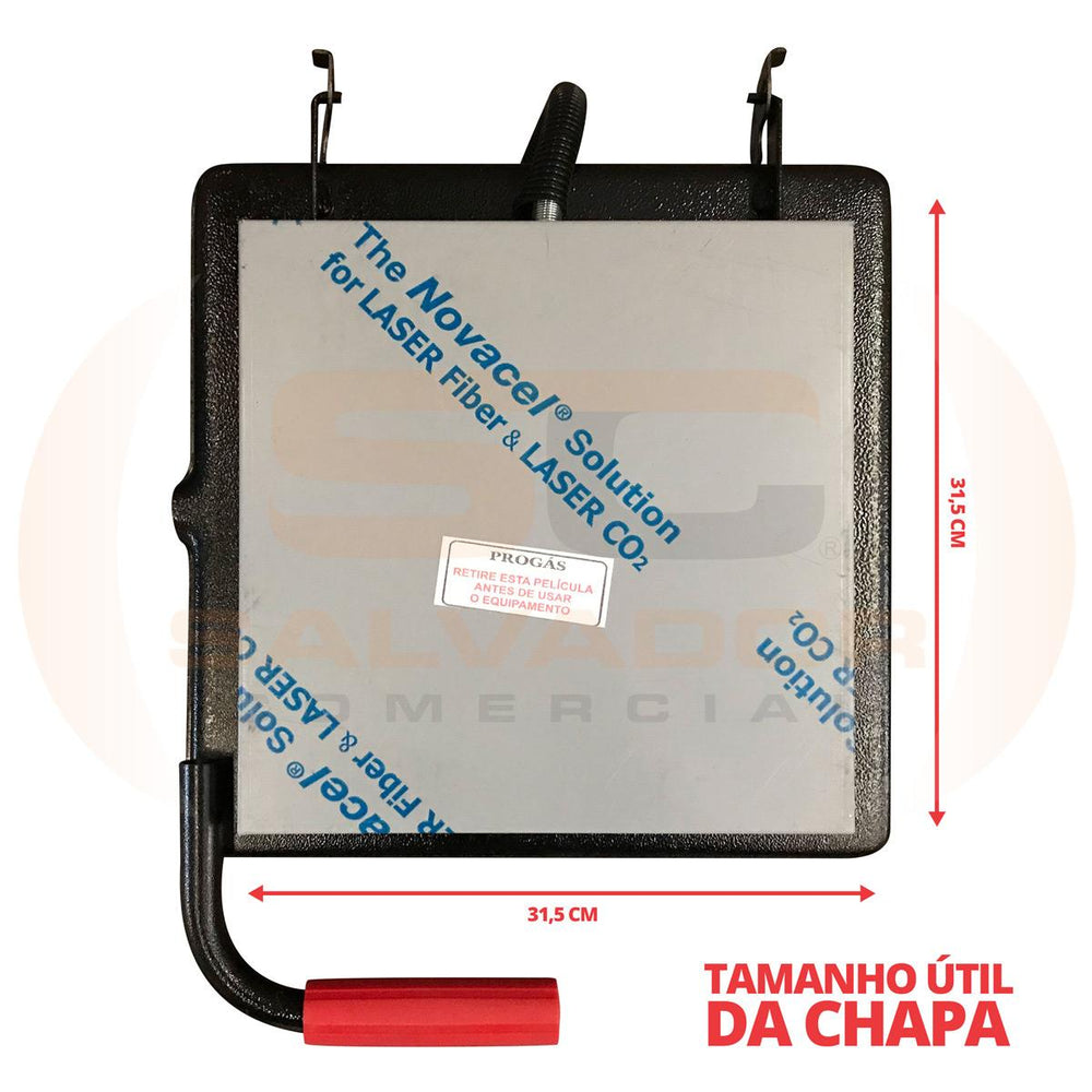 Chapa Sanduicheira Elétrica Com Prensa Profissional Grill PR-350E - Progás