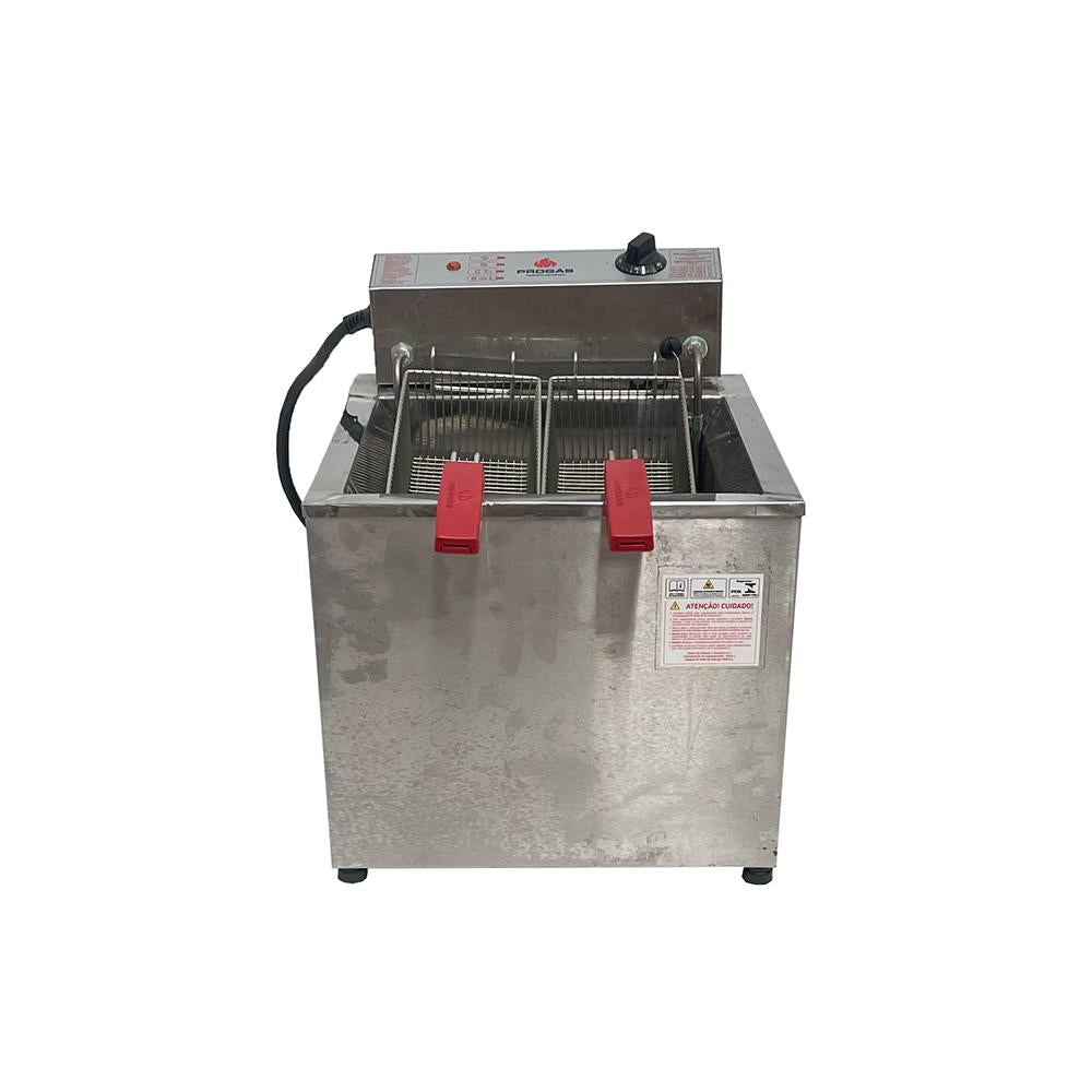 Semi - Fritador Profissional Tacho de Fritura de Mesa Água e Óleo 220V 18L PR100E  Progás