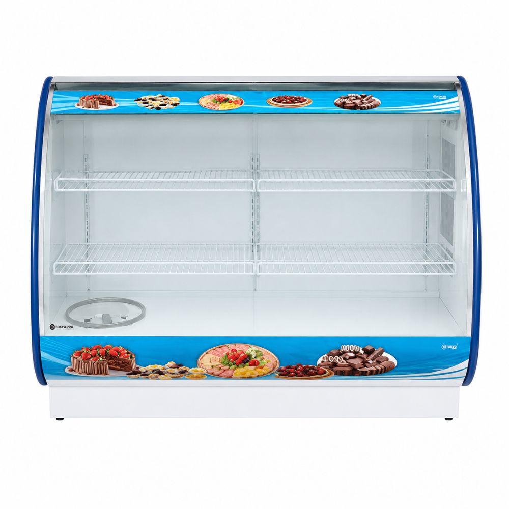 SEMINOVO - Balcão Confeitaria Serpentina 1,80m Azul Painel Digital 220V - Chimafrio