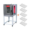 Forno Turbo a Gás Profissional 5 Níveis 40x60 Ftg 100 Bivolt Gpaniz + 5 Esteiras Alumínio 100 Pães
