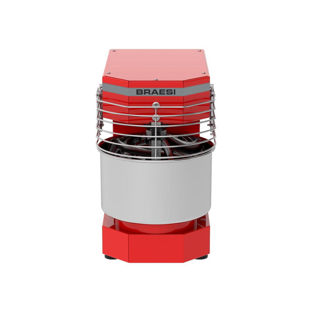 Amassadeira Espiral 3 Kg Masseira Industrial Vermelha Epóxi 10 Velocidades AES-03 Bivolt - Braesi B18882