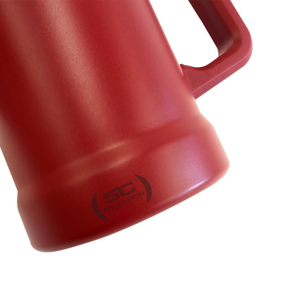 Caneca Térmica Para Cerveja Chopp Gelado Em Inox 709ml CQS 5750 Vermelho - Malta