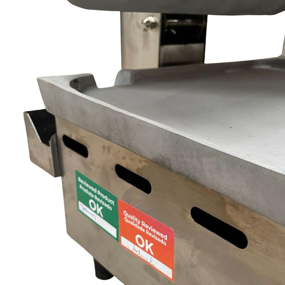 SEMINOVO - Sanduicheira Lanche Conjugada Gás 2 Prensa Chapa Lisa Alumínio SCG70A2P - Venâncio