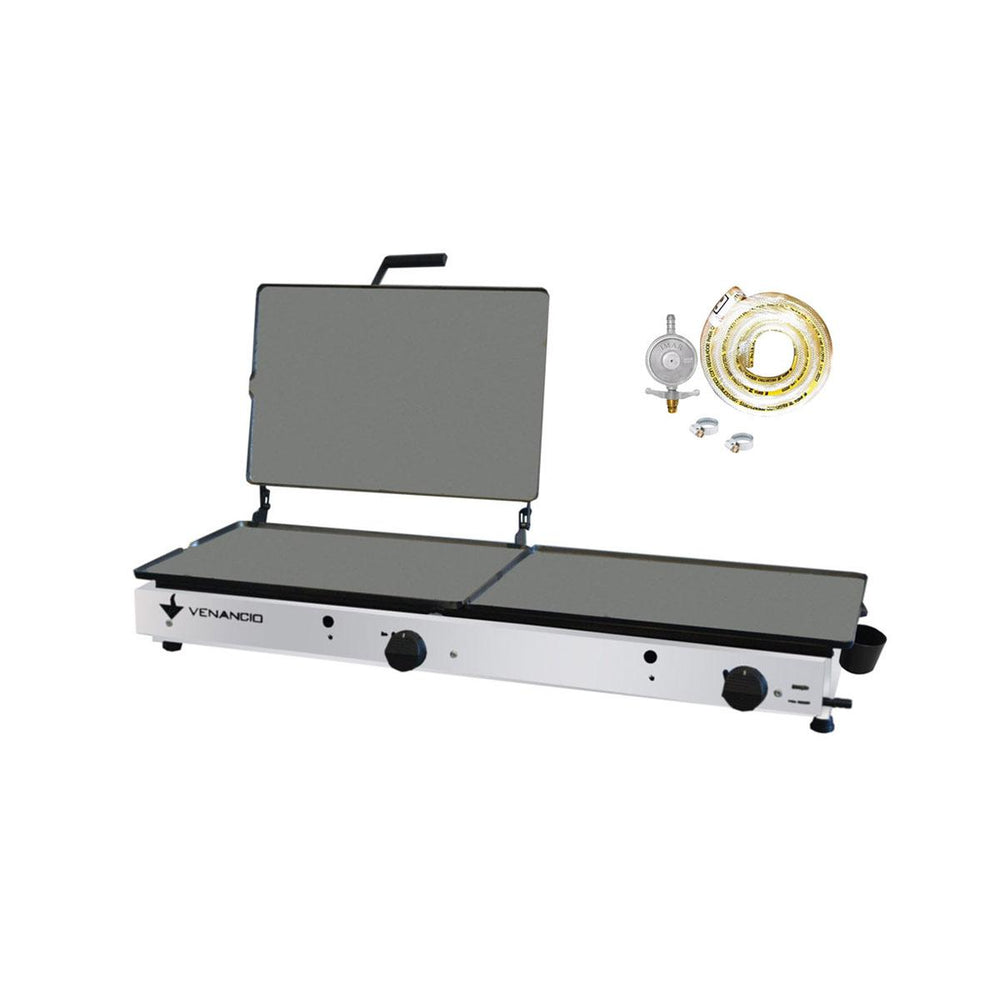 Kit Chapa Sanduicheira a Gás Prensa Profissional De Gaveta Conjugada 95cm S95CG + Kit Gás - Venâncio