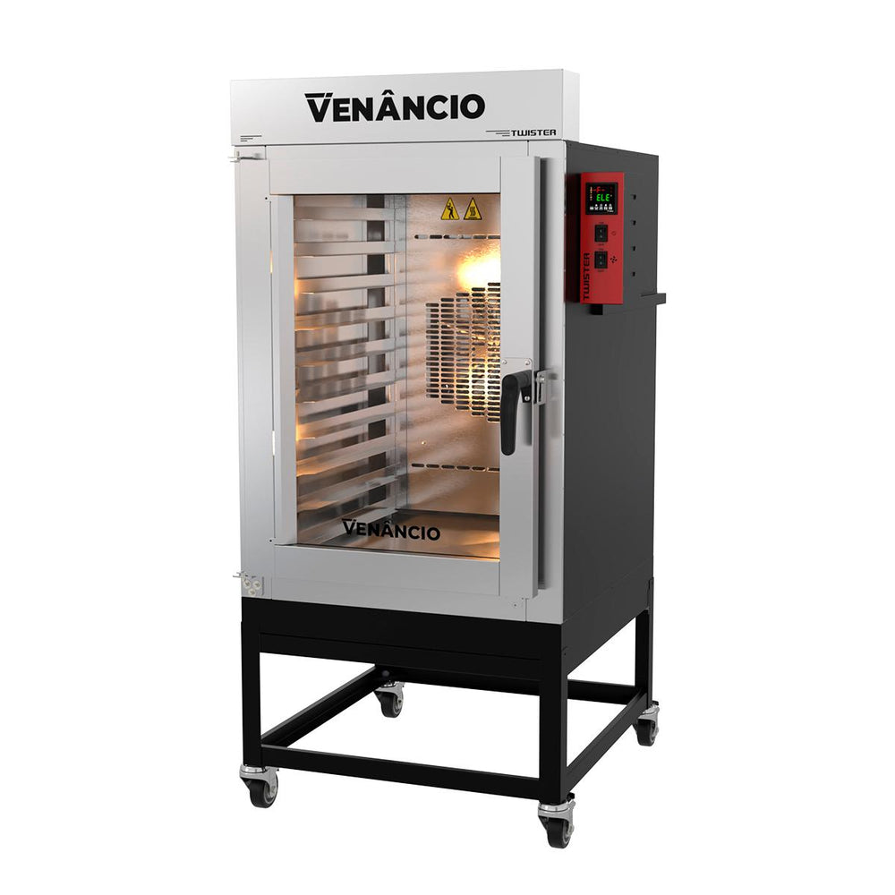 Forno Turbo Elétrico Industrial 10 Esteiras Twister Externo Pintado FVT10ET Trifásico 380T - Venâncio 57390