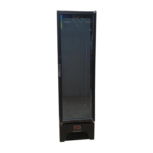Semi - Visa Cooler Cervejeira Expositor Vertical Porta de Vidro 293 Litros Vn28rh All Black 220v - Metalfrio