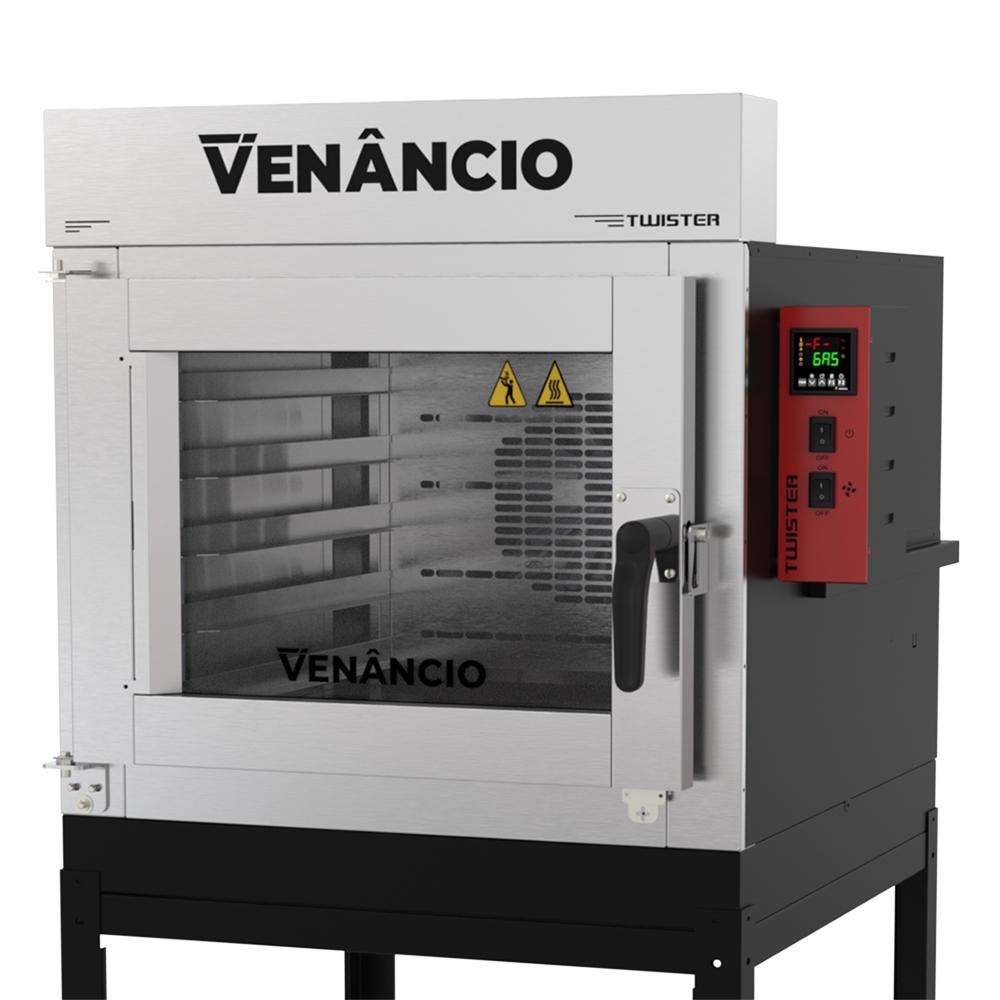 Forno Turbo a Gás Industrial 5 Esteiras Twister Externo Pintado FVT5G 220V - Venâncio 54447