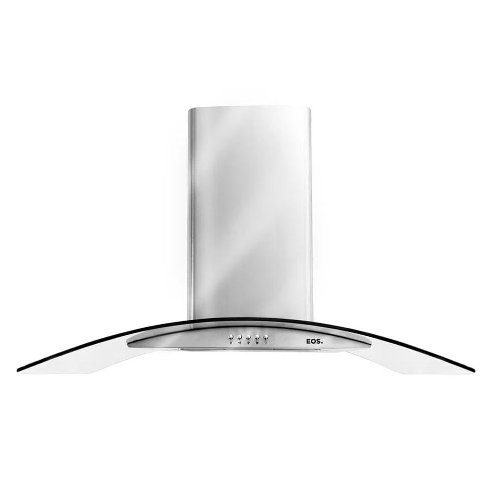 Coifa e Depurador de Parede Inox Com Vidro Curvo 90cm Eco90pv 220v - Eos B163422