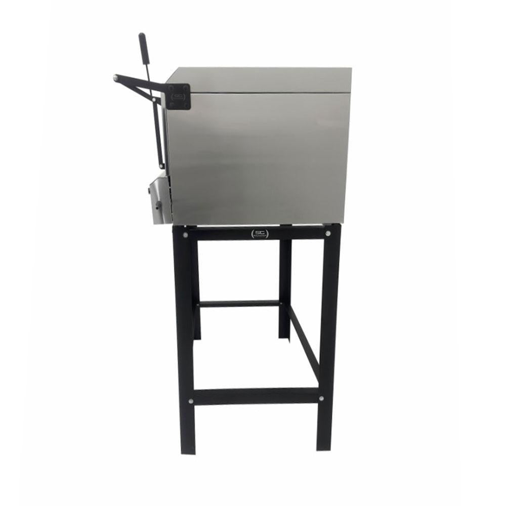 Kit Forno De Lastro a Gás Refratário Inox FIR80G Venâncio + Pá Para Pizza e Kit Gás