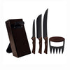 Kit Para Churrasco Black Lâminas Aço Inox Escurecido Cabos de Madeira 05 Peças - Tramontina 22999045