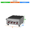 Char Broiler Chapa Grill Premium 60cm Profissional Aço Inox a Gás Chb-60 g2 - Metalcubas 26389