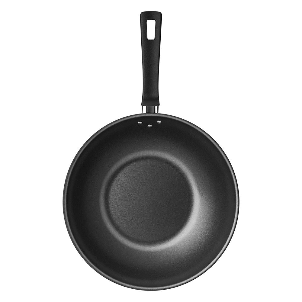 Caçarola Turim Alumínio Chumbo Antiaderente 2,8L + Faqueiro Ipanema Vermelho 24pc + Wok Loreto 3,6L