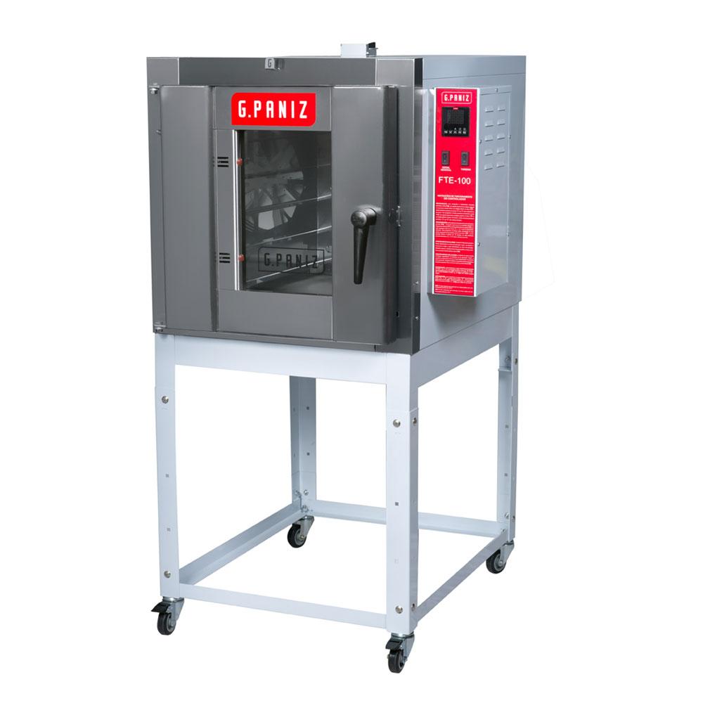 Forno Turbo Elétrico Profissional 5 Níveis 40x60 FTE 100 220V Gpaniz + 5 Assadeiras Alumínio