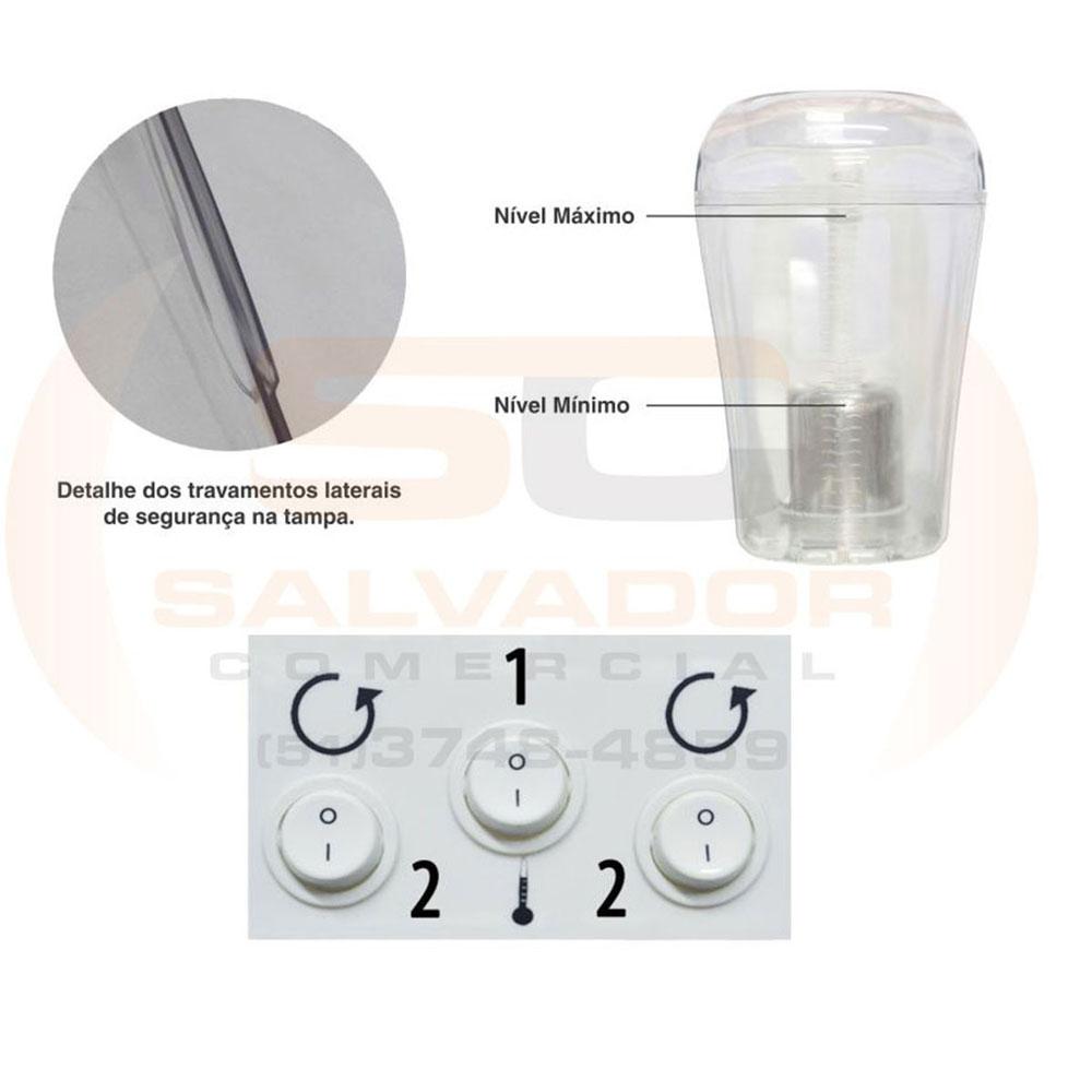 Refresqueira Máquina Suco Suqueira Inox RV216 2 Tanque 16 L Venâncio