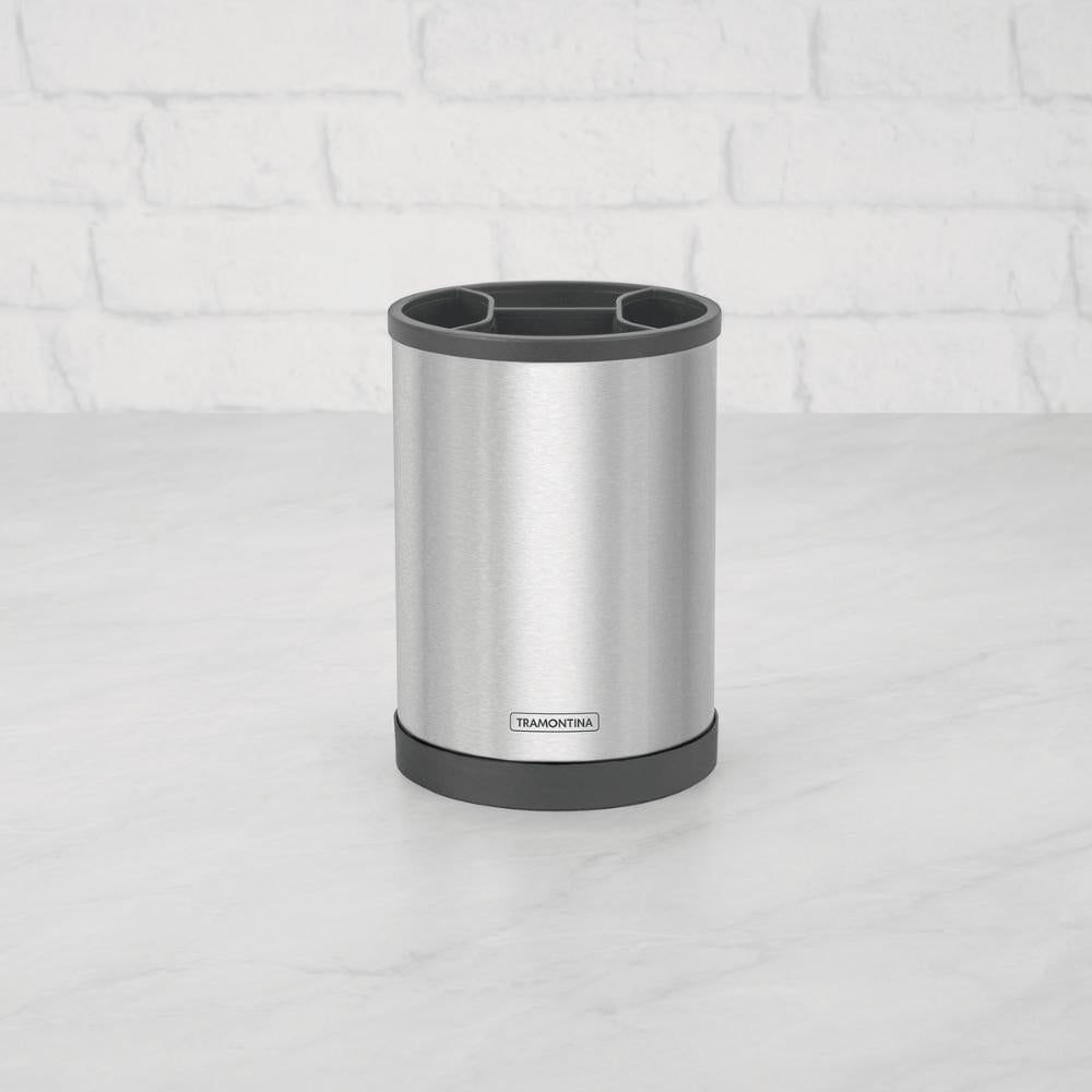 Porta Utensílios Giratório Plurale em Aço Inox - Tramontina 61538130