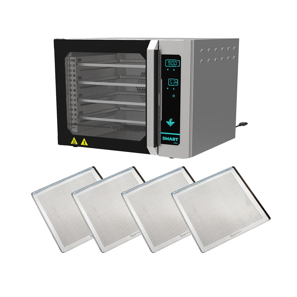 Kit Forno Turbo Convector Digital Pro Turquesa FCSP4E 220V + 4 Assadeiras - Venâncio