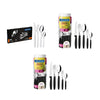 Kit - 2 Faqueiros Inox 30 Peças Ipanema Preto + 1 Faqueiro Inox 24pç - Tramontina