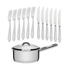 Conjunto de 1 Panela Solar 16cm 1,4l Com 60 Talheres de Mesa Laguna Tramontina