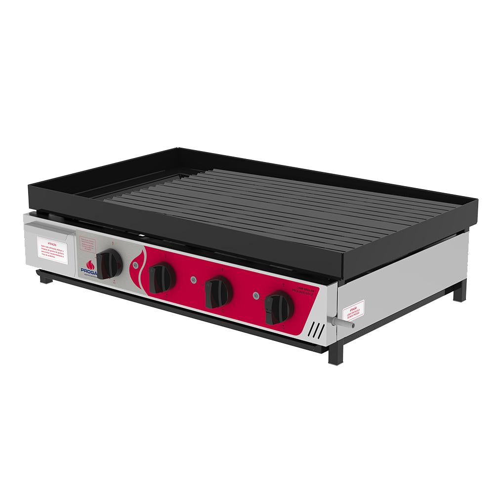 Char Broiler a Gás Profissional Inox Chapa Grill Esmaltada 80cm PRCB-8000 - Progás P46101
