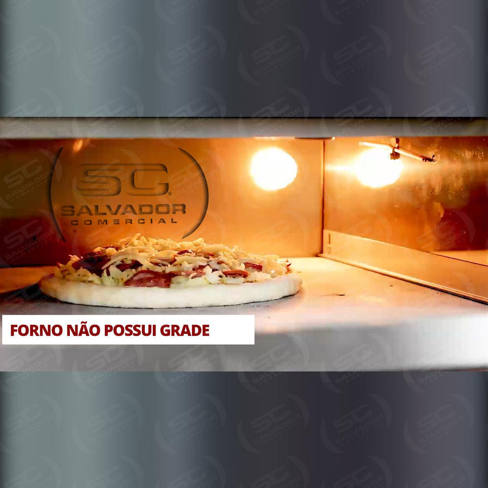Forno de Lastro Para Pizza Digital 450 graus FLP-400D 220v - Skymsen