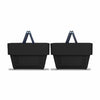 Kit - 10 Cestos Compras Plástica D100 Cód. 3000 Preto - Della Plast