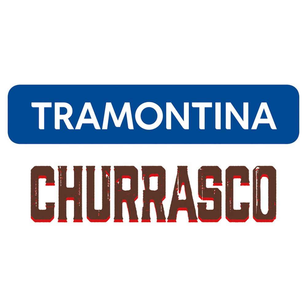Jogo 3 pç Garfo, Faca e Pegador Churrasco Dynamic Inox e Cabo de Madeira  - Tramontina