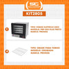 Kit Forno Turbo Elétrico Profissional Digital Prp-004 Plus 220v Preto + 4 Grades - Progás