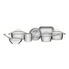 Jogo de Panelas Allegra Aço Inox Fundo Triplo Tampas de Inox 7 Peças - Tramontina 65650170