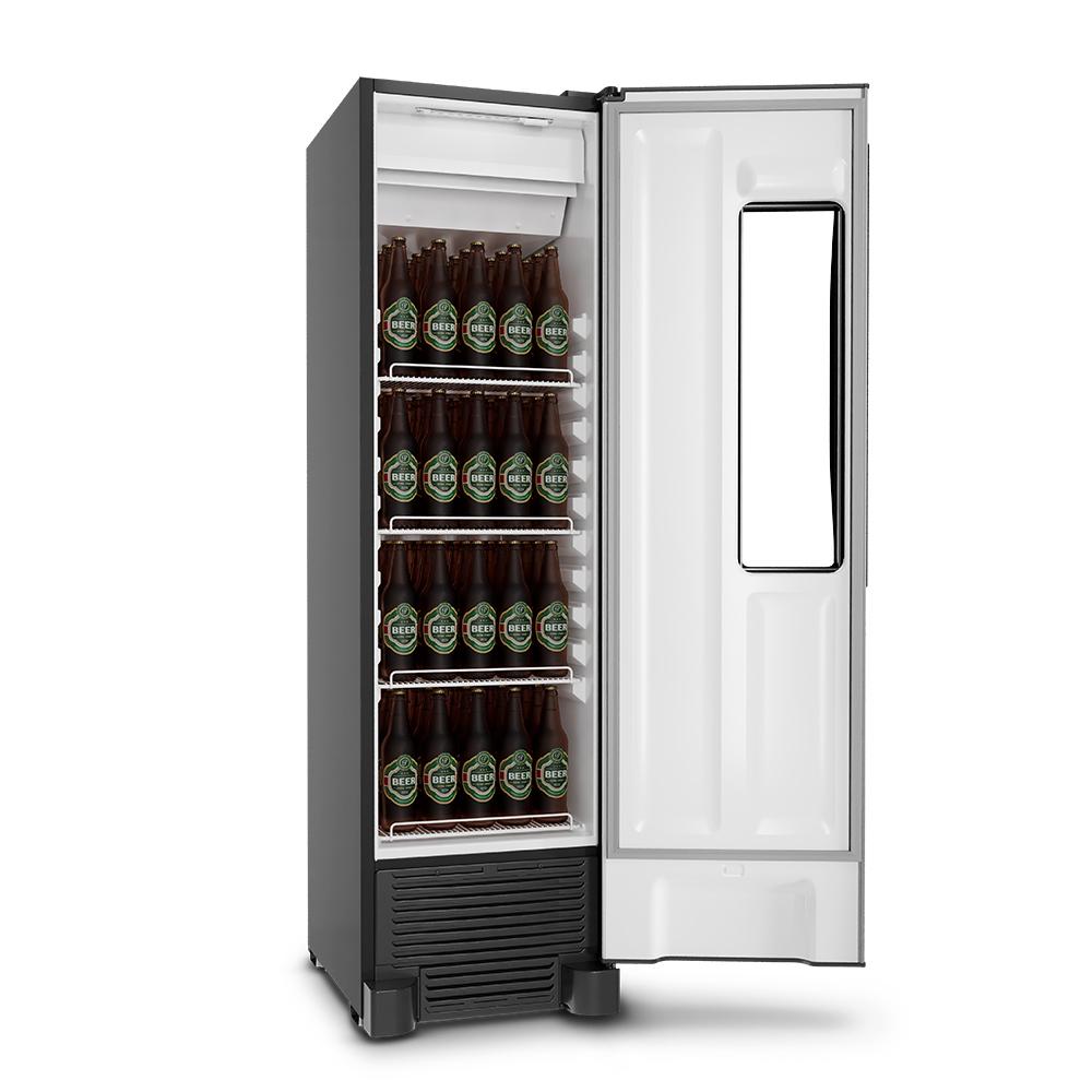 Cervejeira Beer Maxx Preto Onix 336/300L Porta Com Visor +2°C a -6ºC VN28T 220V - Metalfrio