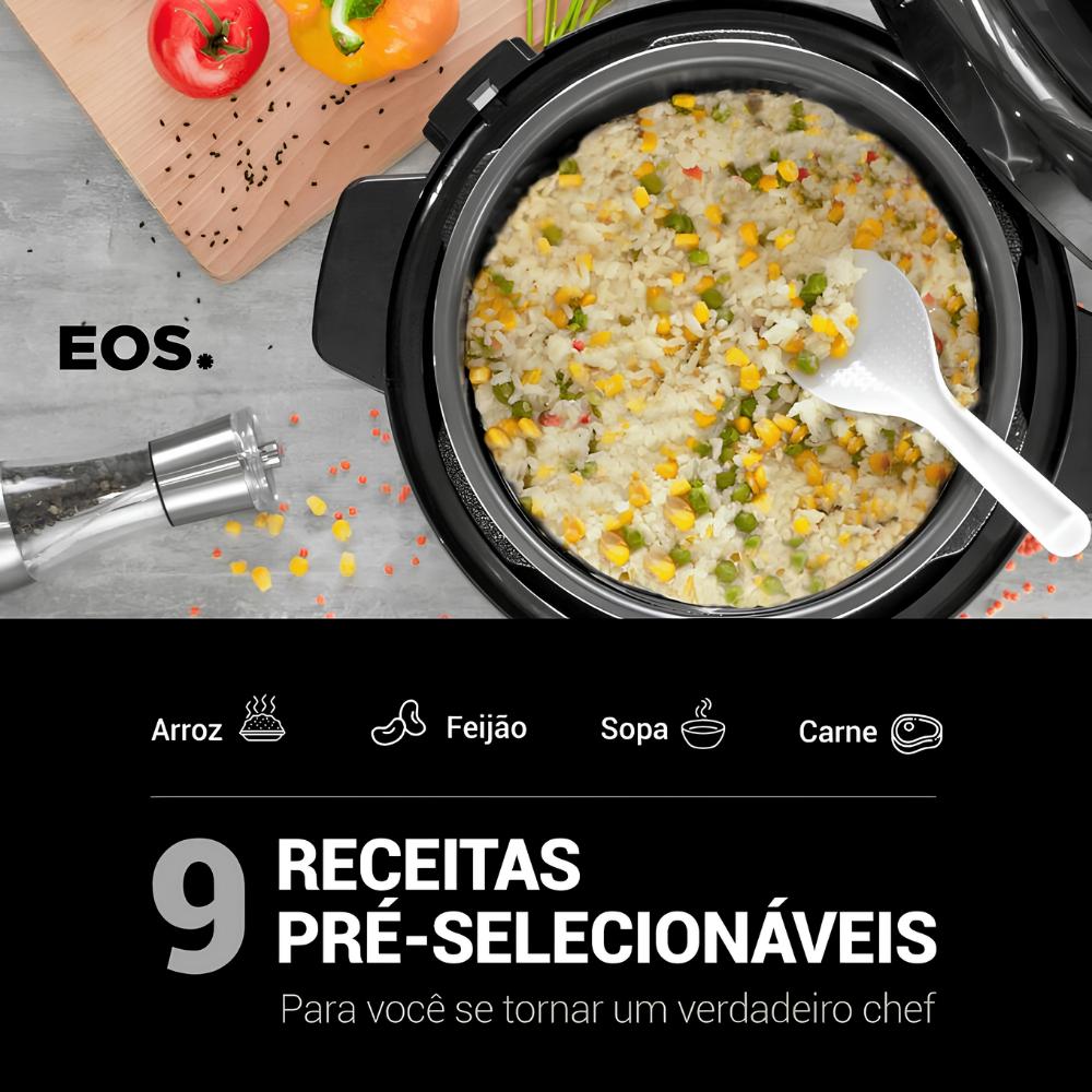 Panela de Pressão Elétrica Multicooker 5l Inox EPP50MI  127v - Eos
