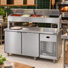 Balcão de Seviço Refrigerado Condimentador 150cm Com 5 Cubas de 1/2 Bsrc1500 220v - Refrimate
