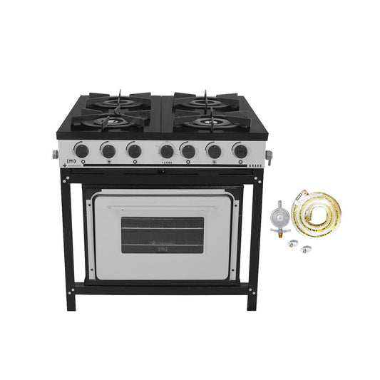 Kit - Fogão Gás Bravo 4b Br4bf Com Forno + Kit Gás 2kg - Venâncio