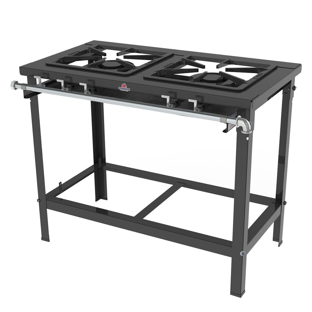 Fogão Industrial 2 Bocas Duplas Com Espera Para Forno PMD-200F – Progás