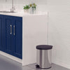 Lixeira Aço Inox Polido New Com Pedal 12 Litros Tampa Plástica - Tramontina 94538712