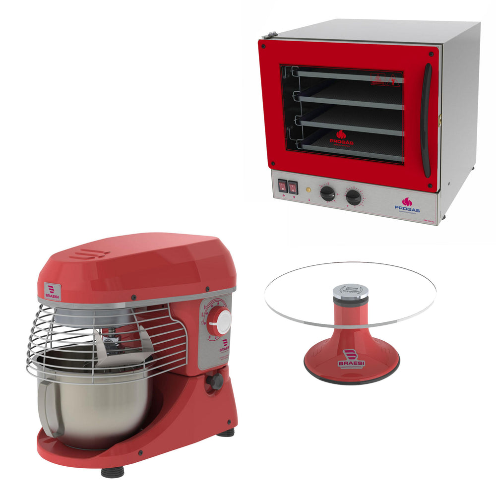 Kit Batedeira BPEL05 Premium + Forno PRP-004 + Bailarina - 127V - Braesi