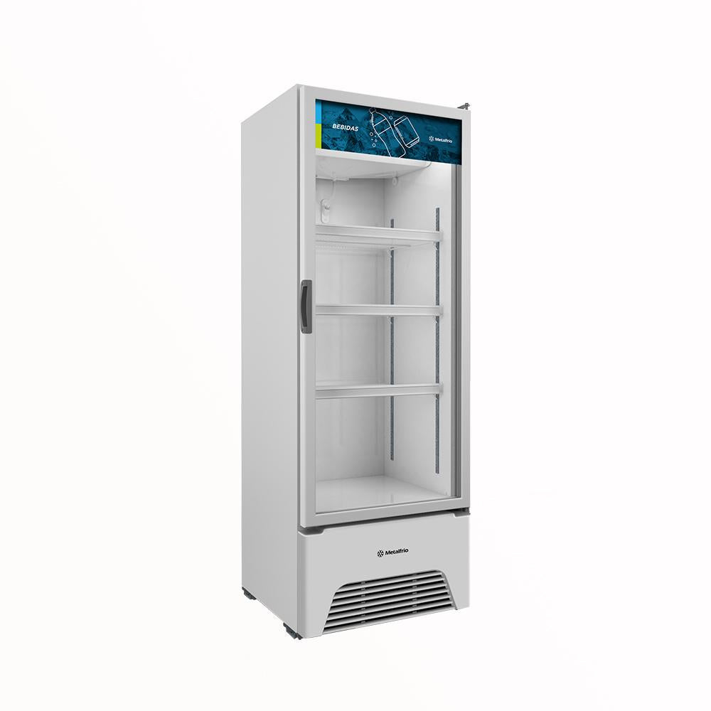 Refrigerador Visa Expositor Branco 370/403L Porta De Vidro 2°C a 8ºC VB40AL 127V - Metalfrio