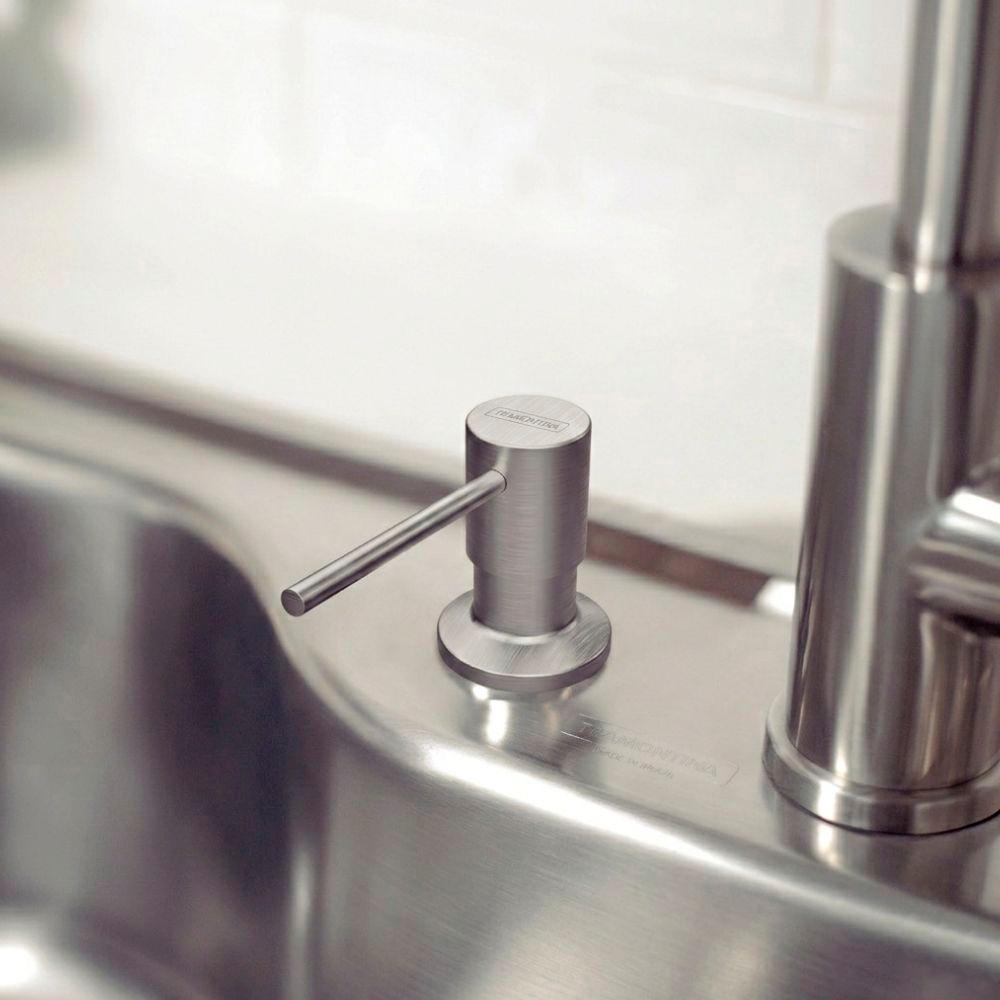 Dosador de Sabão em Aço Inox Com Recipiente Plástico 500ml - Tramontina 94517004