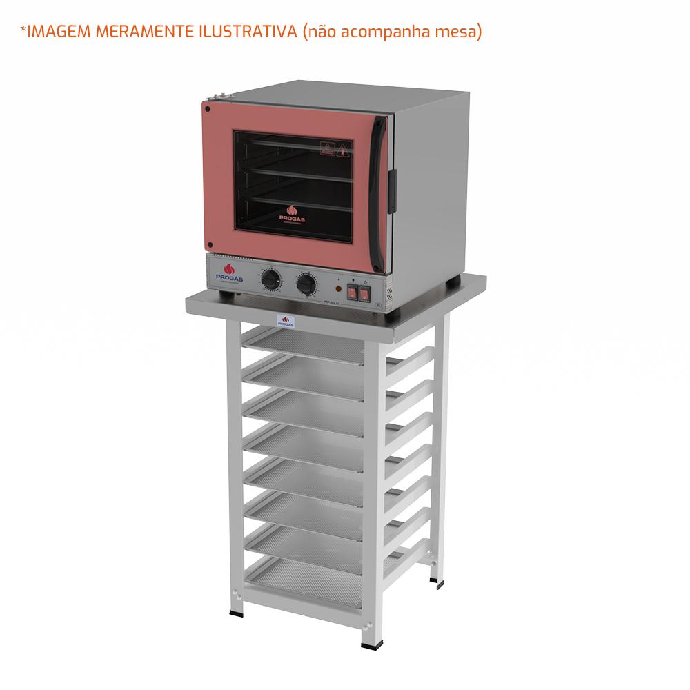 Kit Forno Turbo Elétrico PRP-004 G2 127V Rosa Progás + 8 Assadeiras Cimapi