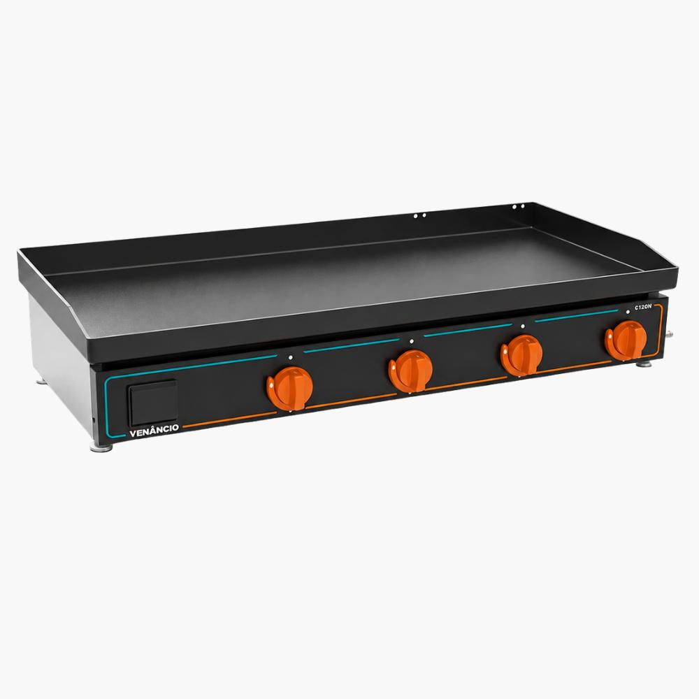 Chapa Bifeteira Profissional Deguste Luxo 6,35mm Gás 120cm C120n New - Venâncio 78424