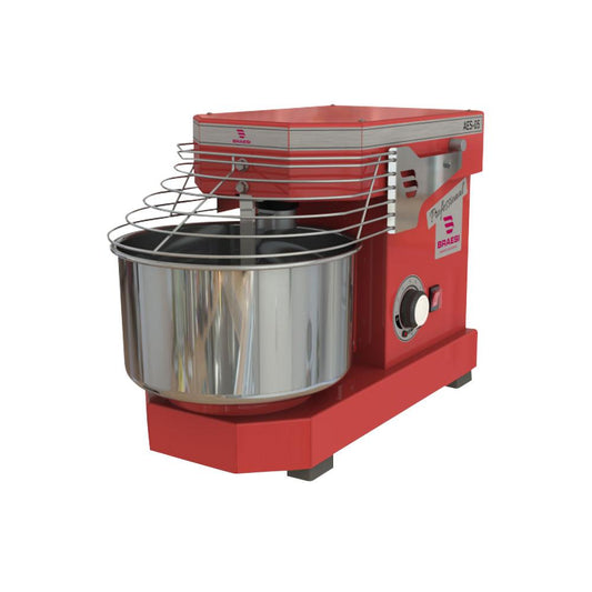Amassadeira Espiral Padaria 5 kg massa pronta 10 Vel Compacta Aes-05 Vermelha Bivolt - Braesi