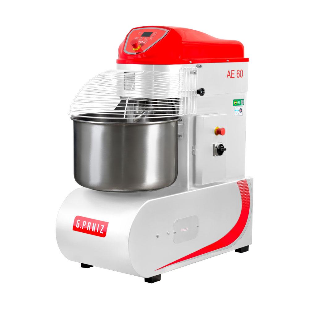 Amassadeira Espiral 60 Kg Masseira Industrial Epóxi 2 Velocidades AE 60 G2 Trifásico 380T - GPaniz 36007
