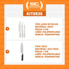 Kit - Faqueiro Premium 3 Peças + 1 Faca Profissional Century Santoku 7 Pol - Tramontina
