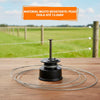 Fio Eletroplástico Rolo 500m Laranja Leve 2mm Cercas Elétricas EP500 + 100 Roldanas 24mm - Zebu