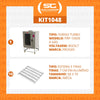 Forno Turbo a Gás 10 Níveis Prp-10000 Bivolt + 10 Esteiras Alumínio 50g 58x70 - Progás