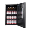 Visa Cooler Cervejeira Porta Janela Frost Free -6 a 18 ºc 100l Black Glass Ece120 Bierhaus 220v - Eos