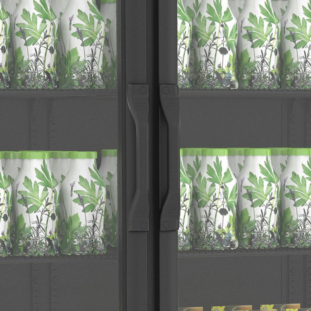 Autosserviço Expositor Vanguard Para Refrigerados 3 Portas Preto 0°C a 7ºC ASVR3PPP 220V - Refrimate