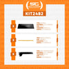 Kit 3 Bandeja Prateleira 30x91 Gôndolas New Plus Preto Porta Etiqueta Amarelo sa Gôndolas