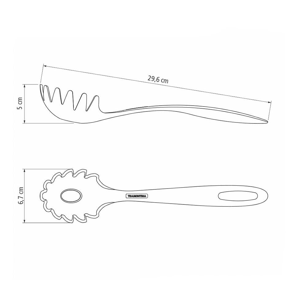 Pegador de Massa 29cm Ability em Nylon Preto - Tramontina 25162100